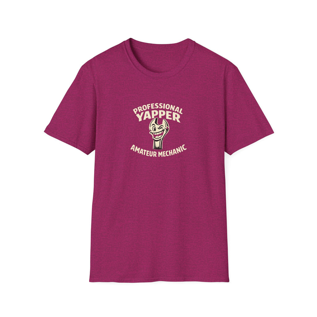 T-Shirt — "Professional Yapper, Amateur Mechanic" Funny Mechanic Tee