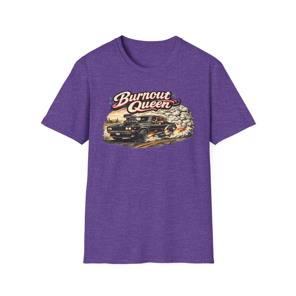 Burnout Queen T-Shirt — Vintage Muscle Car Graphic Tee