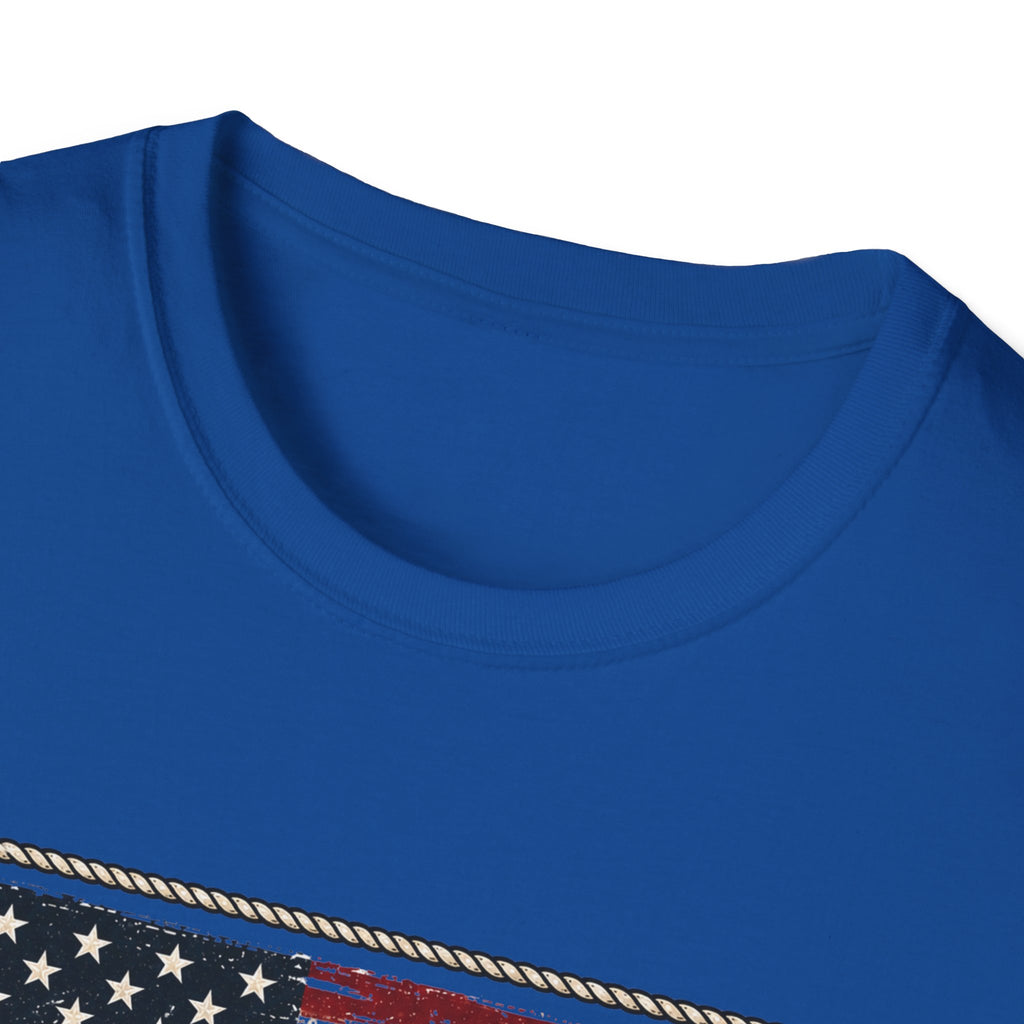 Made in America Truck T-Shirt — "Made in America. Built for the Land." Patriotic Vintage Pickup Tee