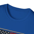 Made in America Truck T-Shirt — "Made in America. Built for the Land." Patriotic Vintage Pickup Tee