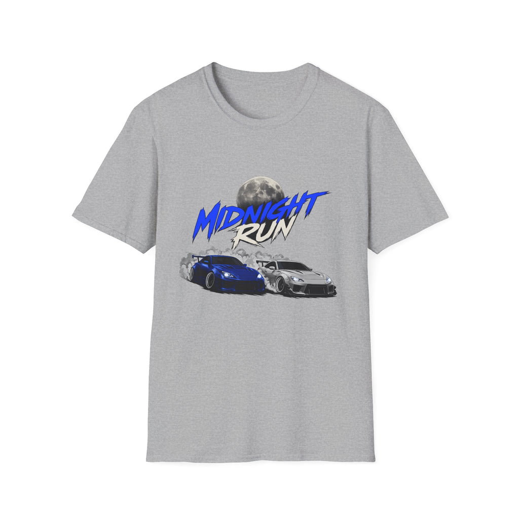 Midnight Run Car T-Shirt — Racing Drift Streetwear Tee