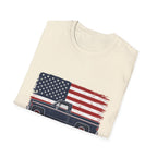 Built Here, Driven Proud Truck T-Shirt — American Flag Vintage Pickup Tee