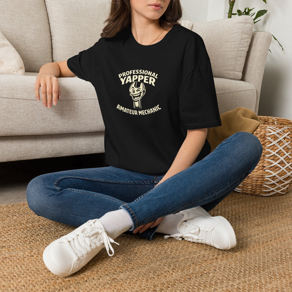 T-Shirt — "Professional Yapper, Amateur Mechanic" Funny Mechanic Tee