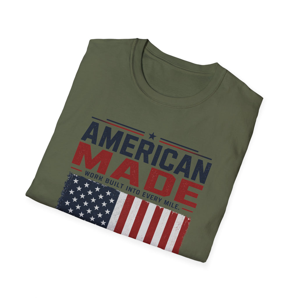 American Made Van T-Shirt — Patriotic USA Work Truck Tee