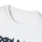 Vintage Hot Rod T-Shirt with Distressed American Flag