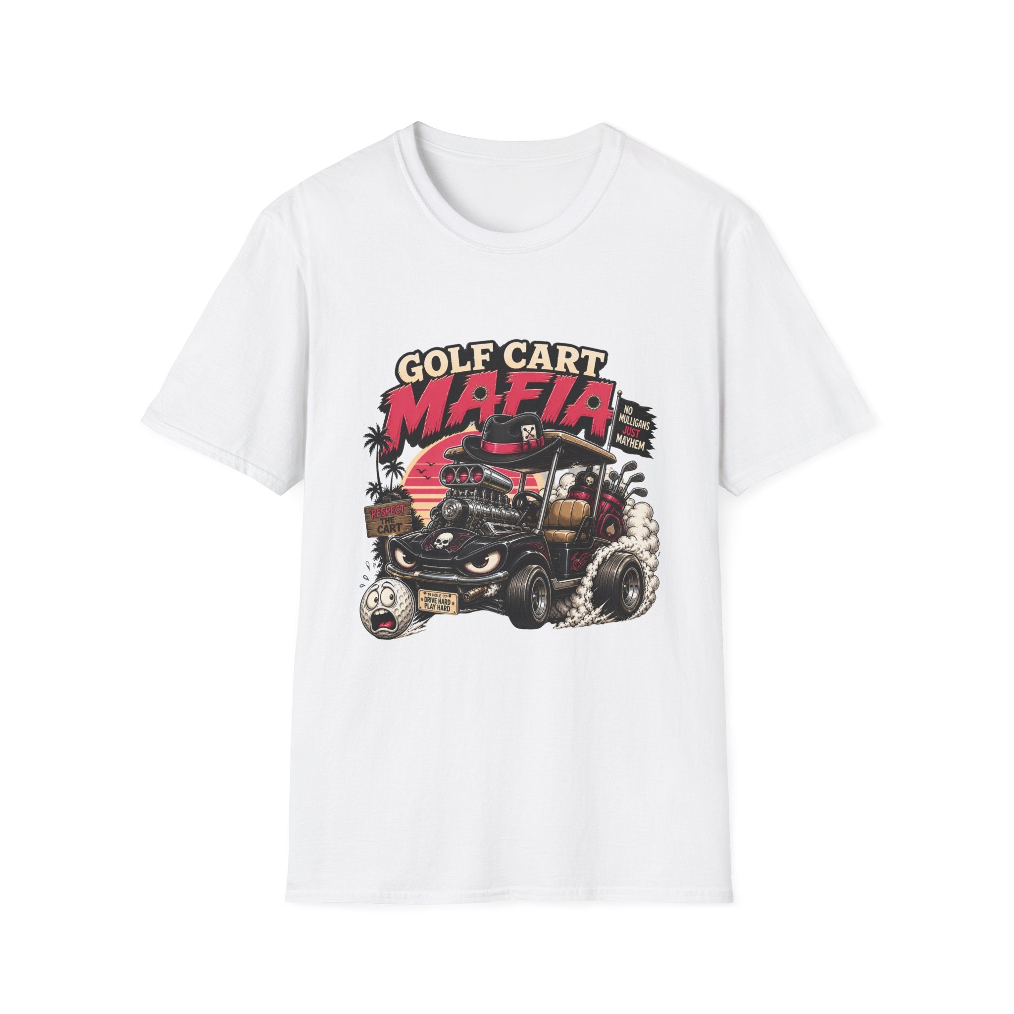 Golf Cart Mafia T-Shirt — Retro Off-Road Golf Cart Graphic Tee