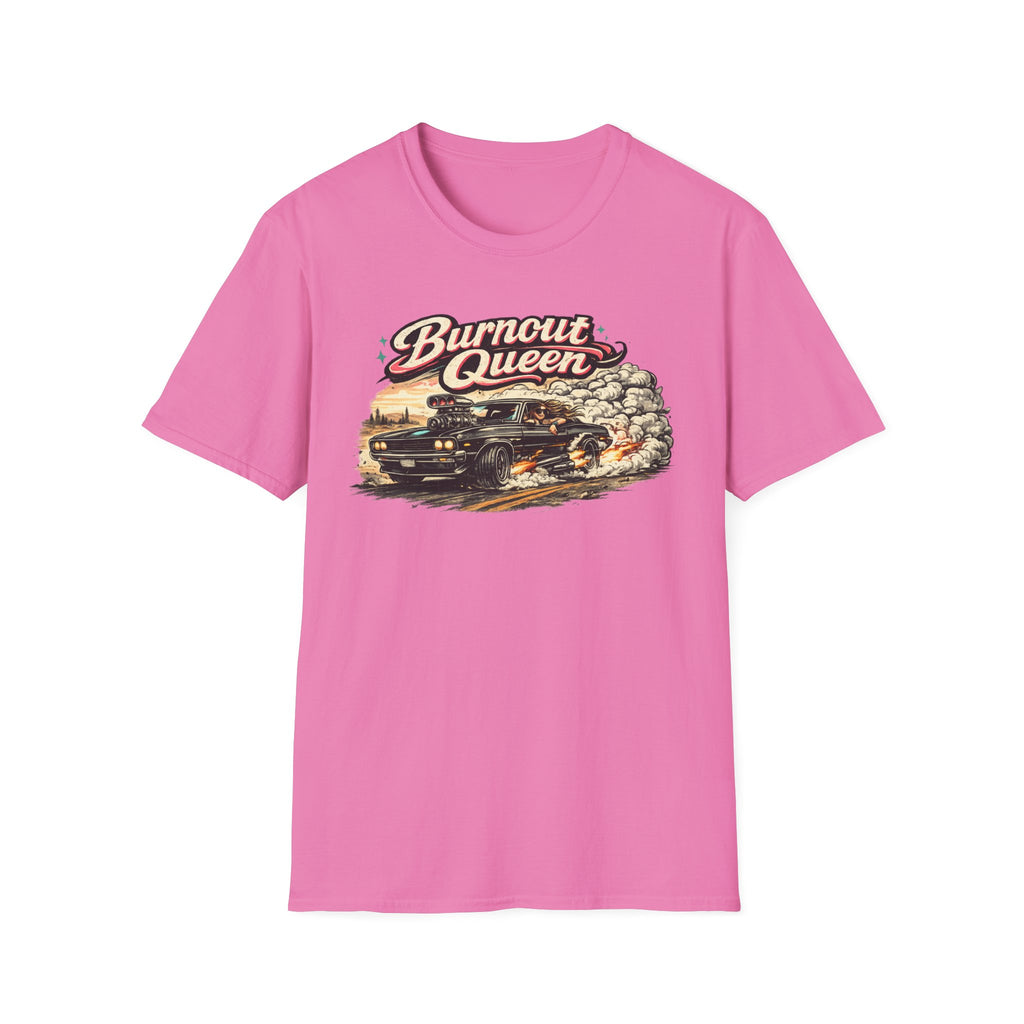 Burnout Queen T-Shirt — Vintage Muscle Car Graphic Tee