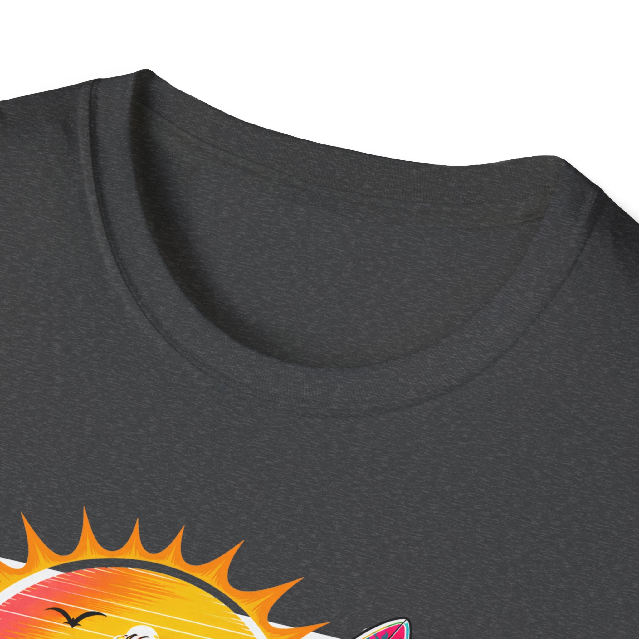 Surfer Girls Rock T-Shirt — Retro Beach Skull Surfboard Tee