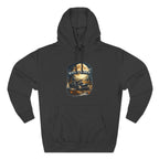 Night Drive Graphic Hoodie — 'Night Shift' Vintage Car Fleece Pullover