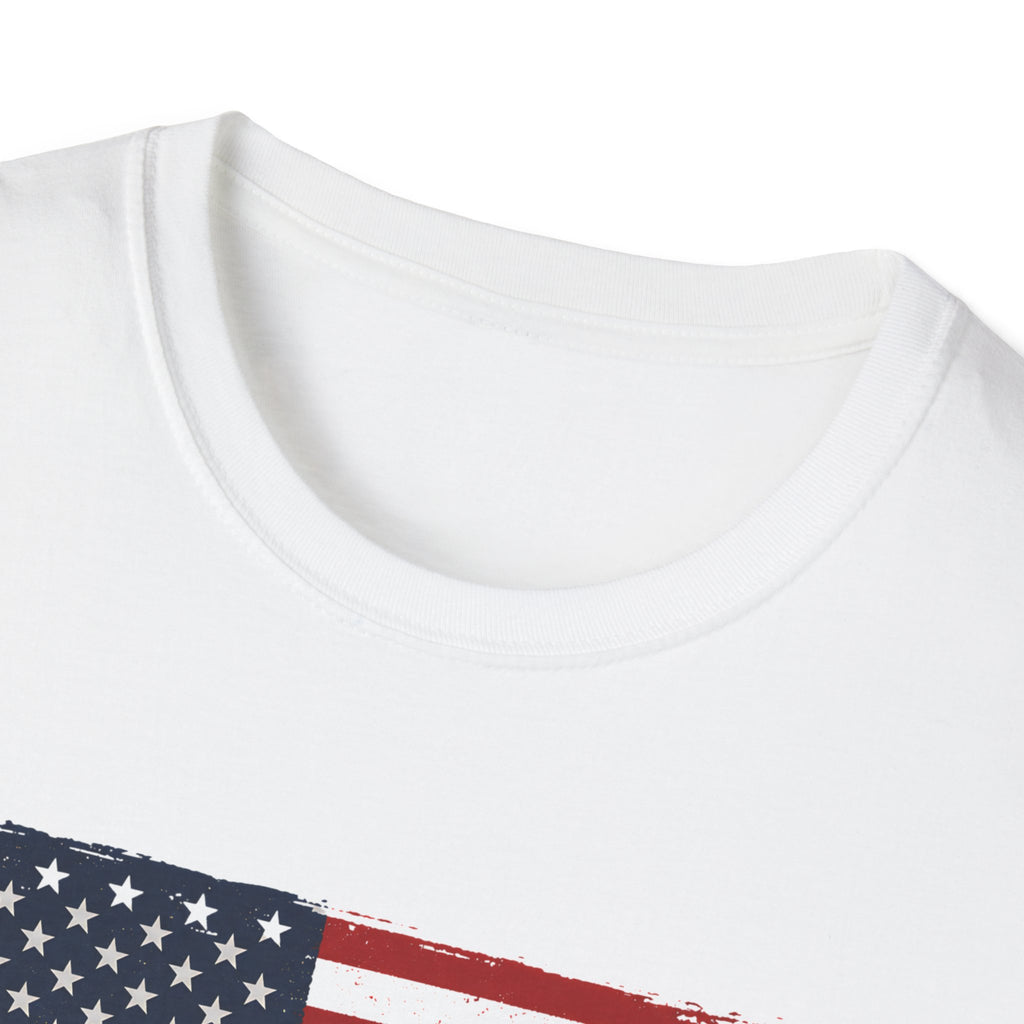 Built Here, Driven Proud Truck T-Shirt — American Flag Vintage Pickup Tee