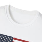 Built Here, Driven Proud Truck T-Shirt — American Flag Vintage Pickup Tee