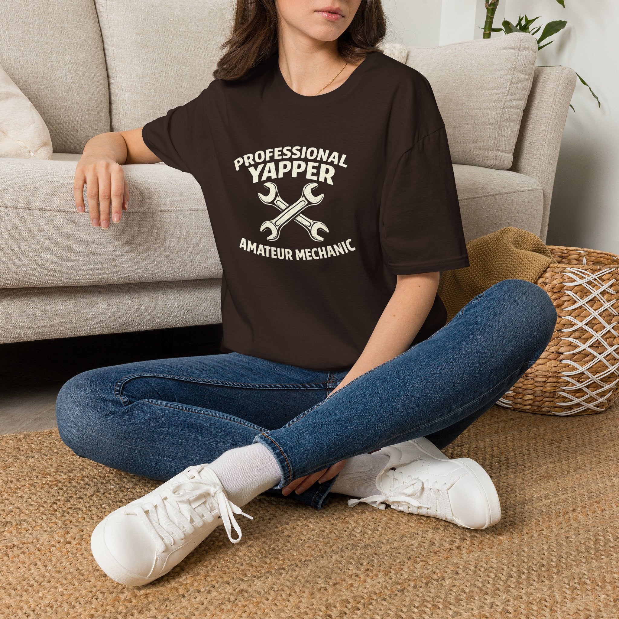 Professional Yapper T-Shirt — “Professional Yapper Amateur Mechanic” Funny Mechanic Tee