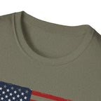 Built Here, Driven Proud Truck T-Shirt — American Flag Vintage Pickup Tee