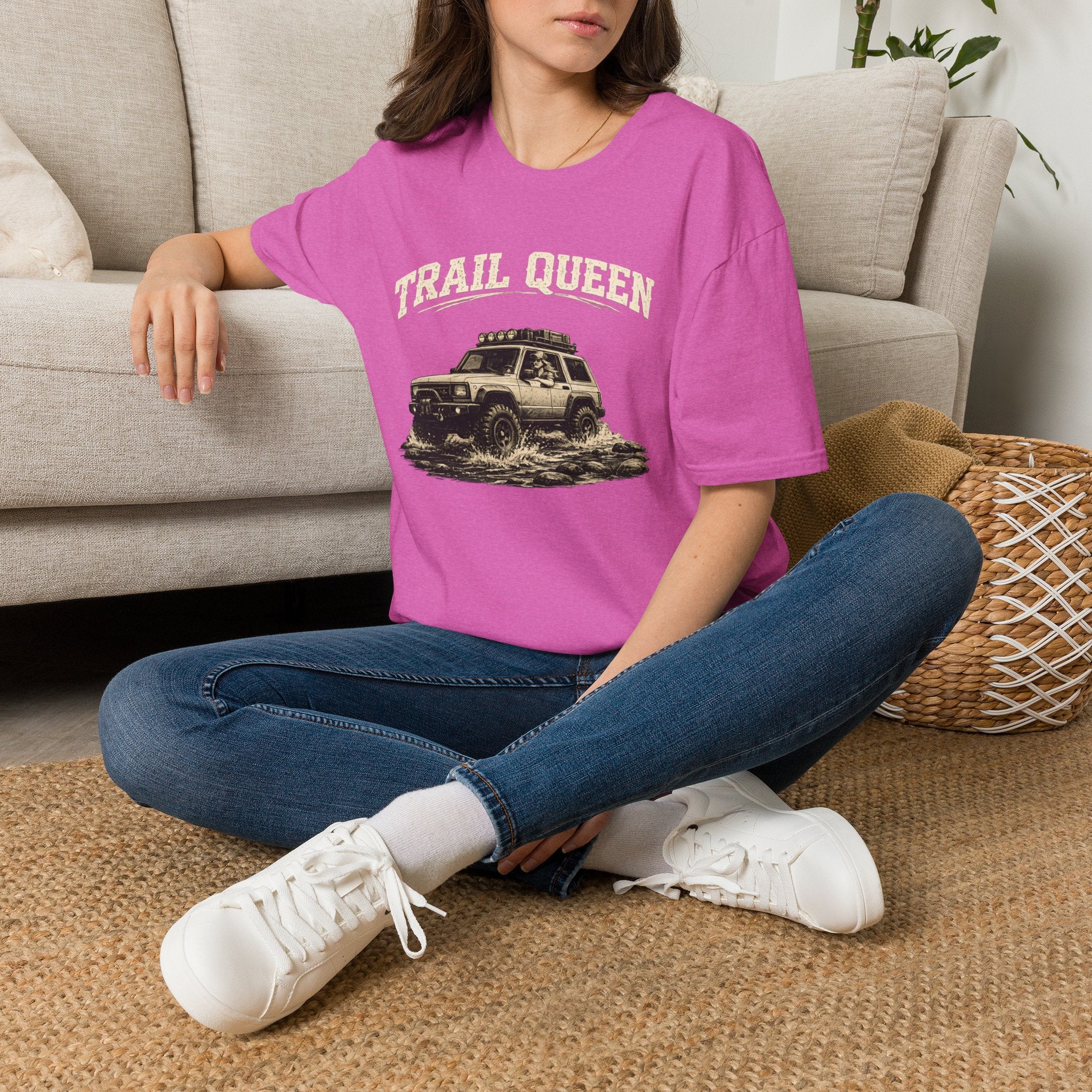 Trail Queen T-Shirt — Off-Road Jeep Adventure Tee for Women