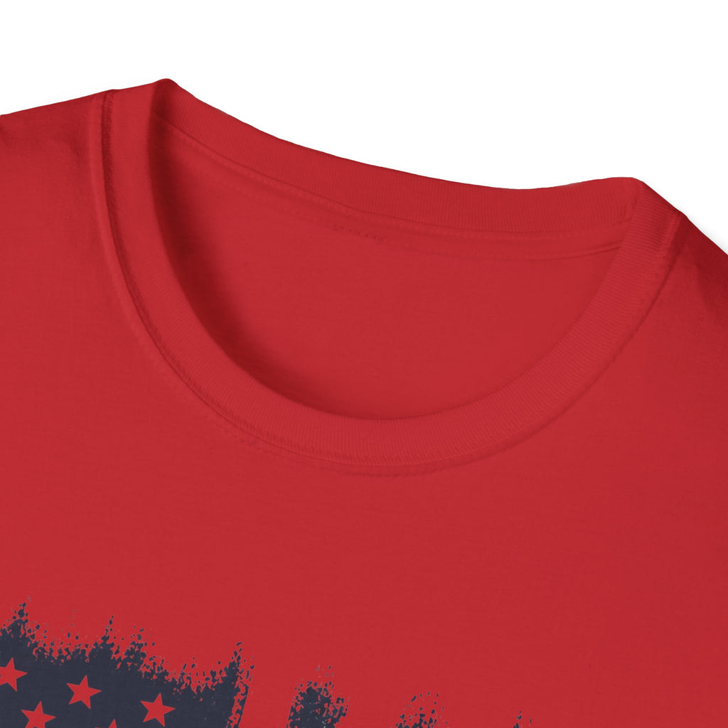 Vintage Hot Rod T-Shirt with Distressed American Flag