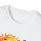 Surfer Girls Rock T-Shirt — Retro Beach Skull Surfboard Tee