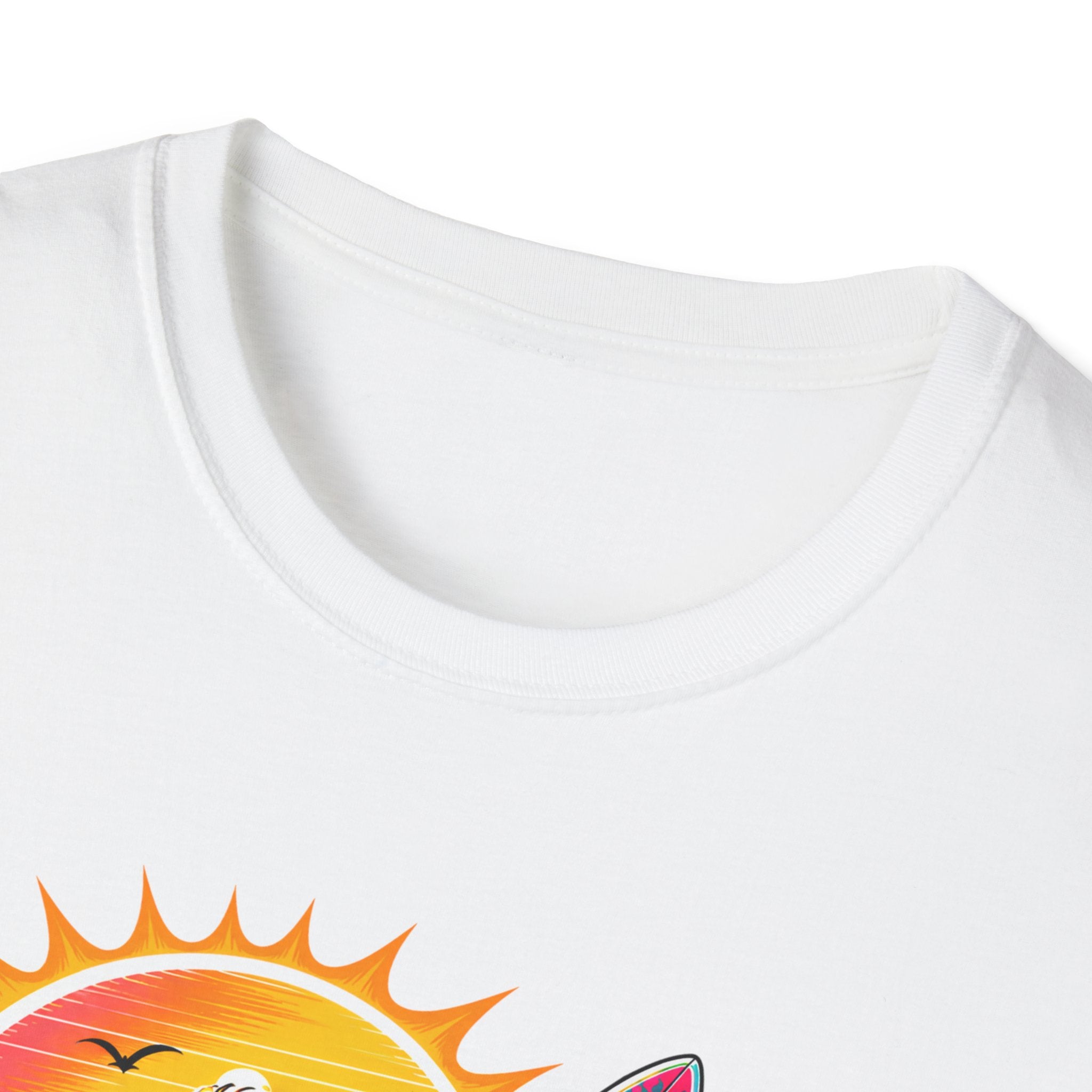 Surfer Girls Rock T-Shirt — Retro Beach Skull Surfboard Tee