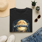 Night Shift T-Shirt — Vintage Full Moon Trucking Tee for Night Drivers